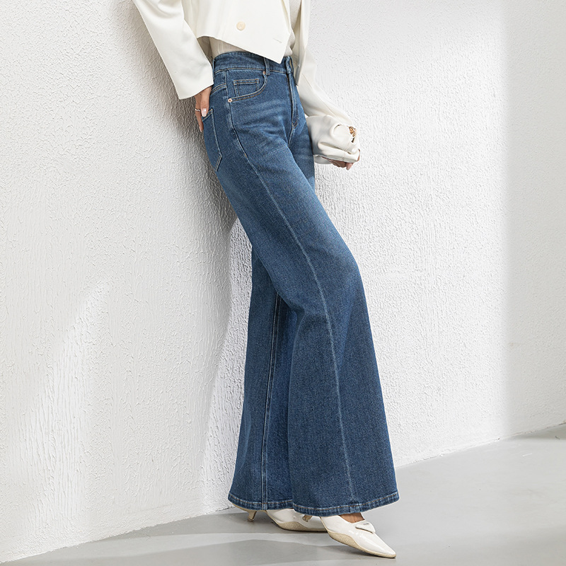 レディースジーンズパンツ 美シルエットデニムパンツ