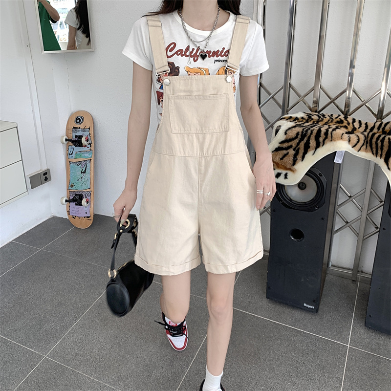 レディースジーンズパンツ カジュアルキュートサロペット