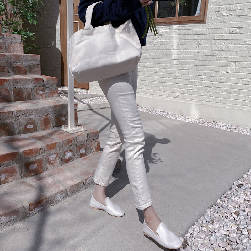 レディース ジーンズ ハイウエストスキニーデニムパンツ