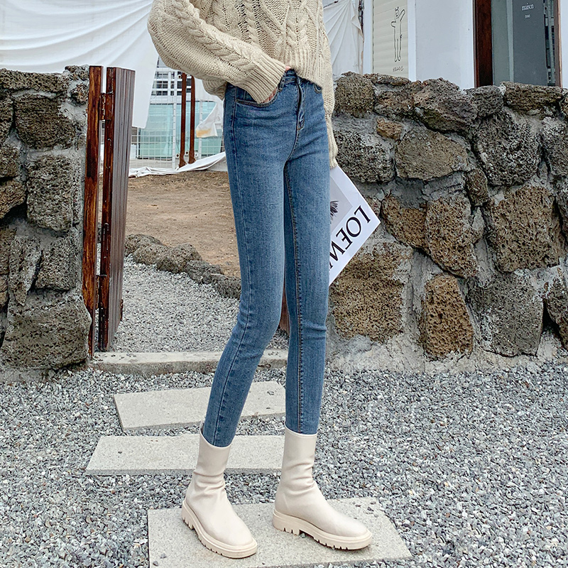 レディース ジーンズ 美脚見せスキニーデニムパンツ