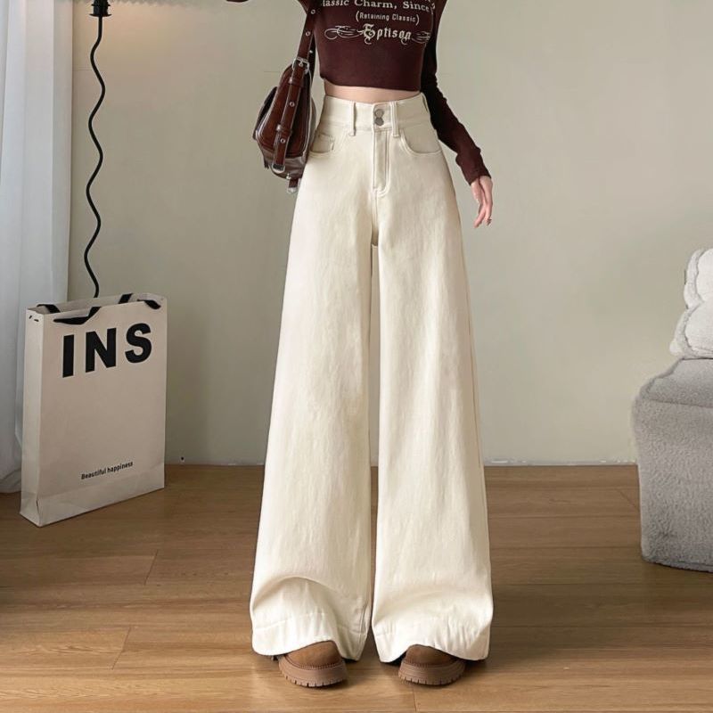 レディースジーンズパンツ ドレープ美シルエット極上フレアパンツ