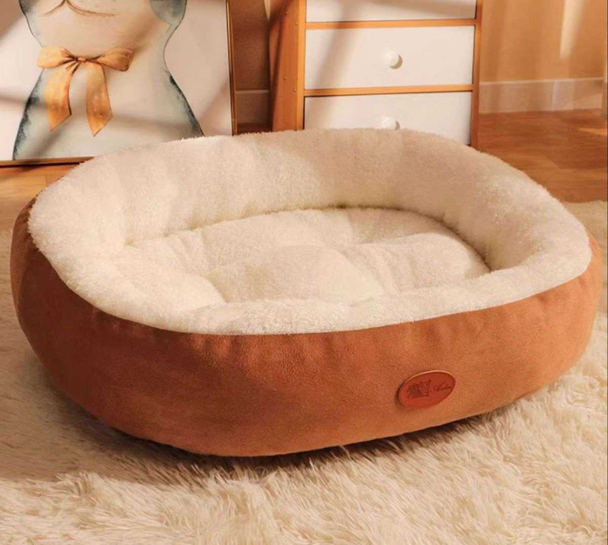 犬ベッド もふもふペット安眠ベッド