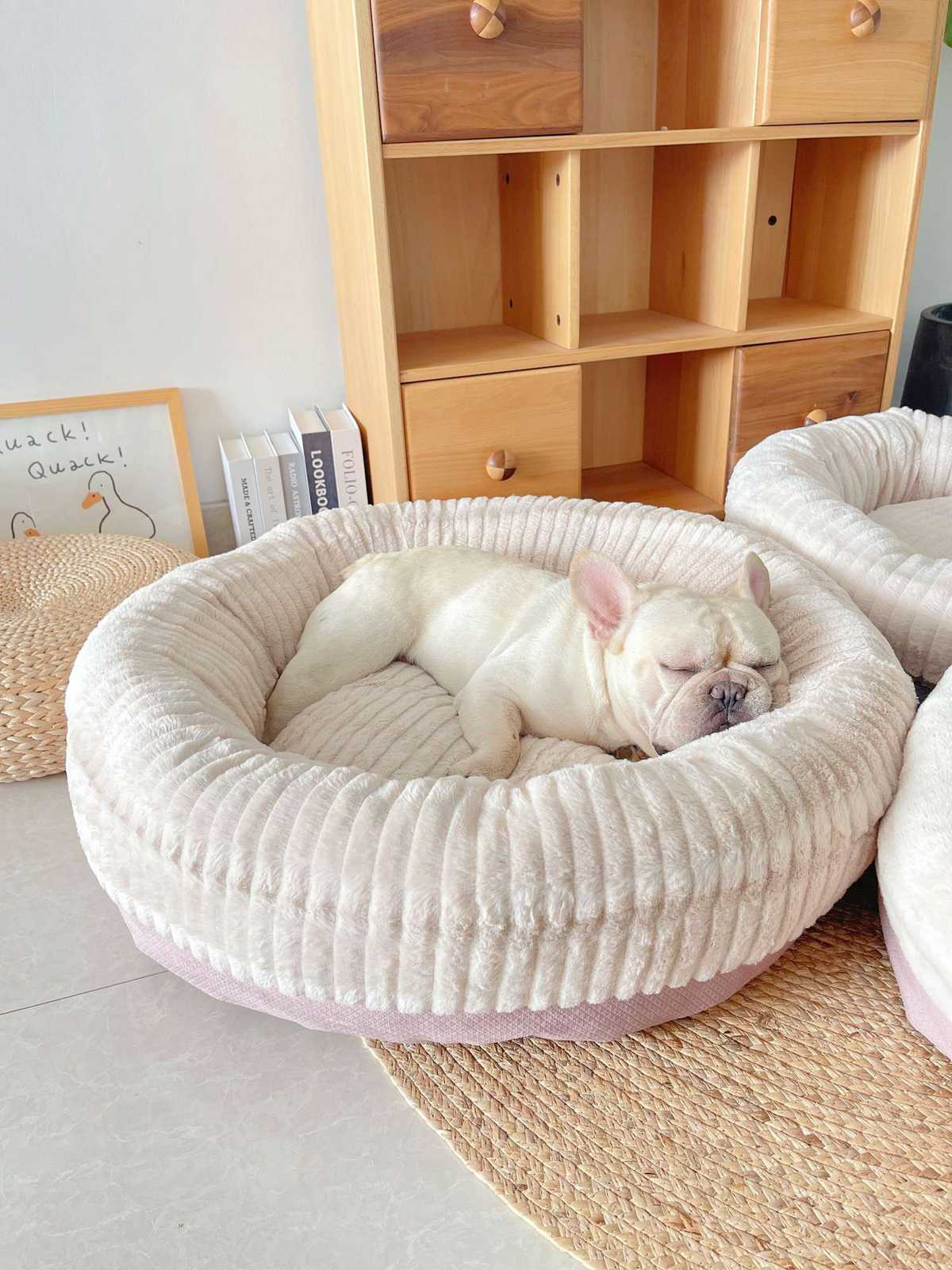 犬ベッド もこもこぬくぬく犬用ベッド