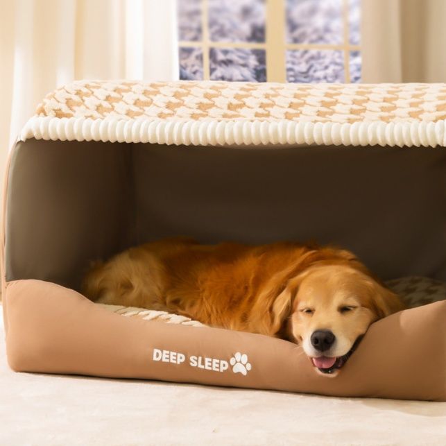 犬ベッド ドーム型大型犬対応ゆったり屋根付き安心ハウス