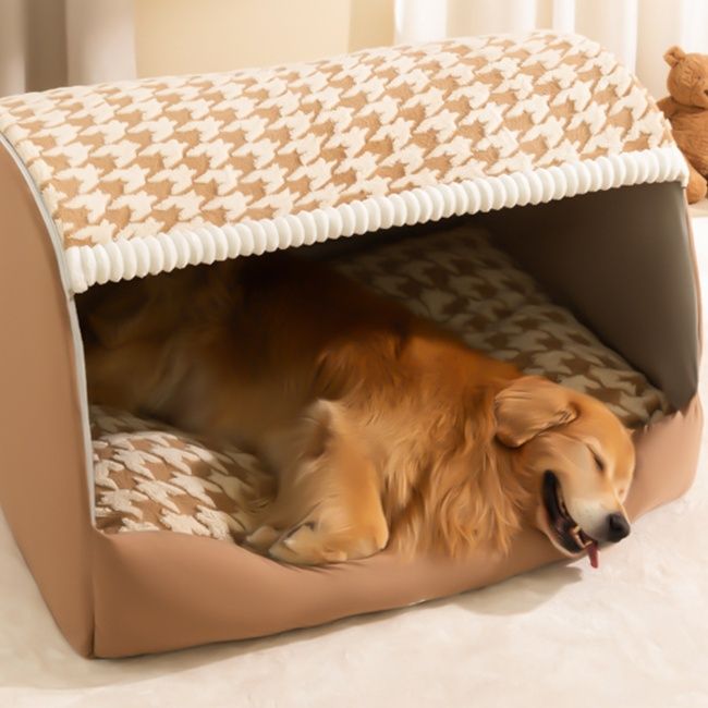 犬ベッド ドーム型大型犬対応ゆったり屋根付き安心ハウス