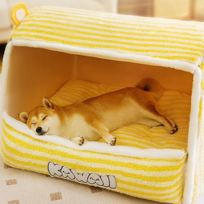 犬ベッドドーム型 愛犬の隠れ家ふんわり柔らかドーム型ハウス