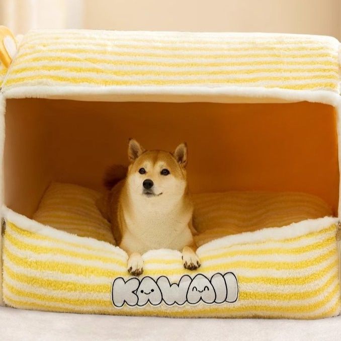 犬ベッドドーム型 愛犬の隠れ家ふんわり柔らかドーム型ハウス