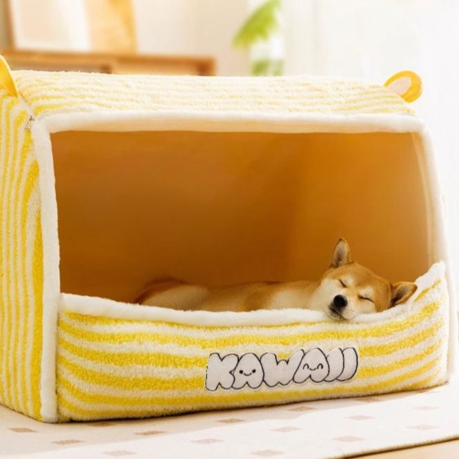 犬ベッドドーム型 愛犬の隠れ家ふんわり柔らかドーム型ハウス