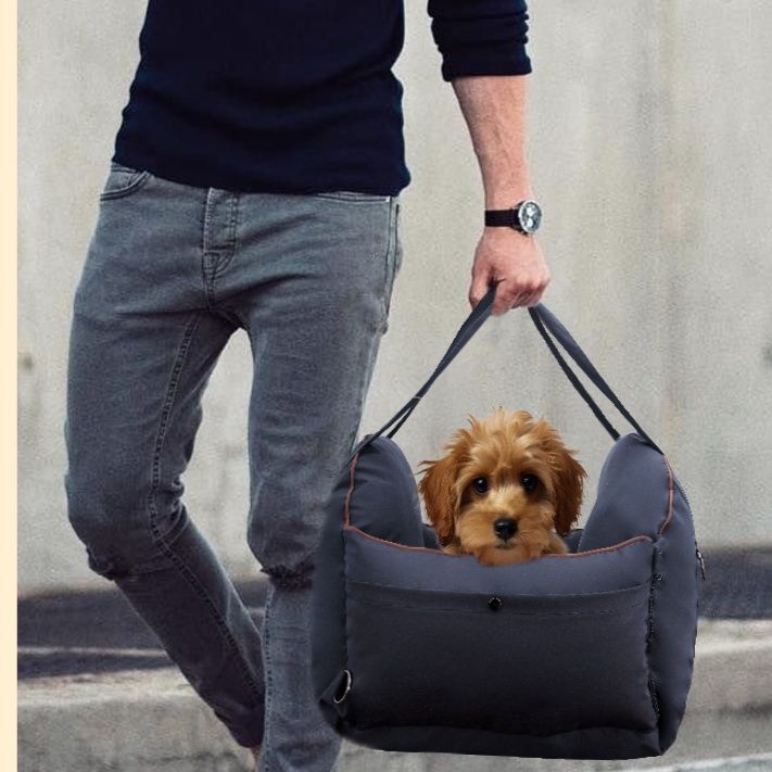 犬ベッド 愛犬快適車内座席用拡張式専用寝床