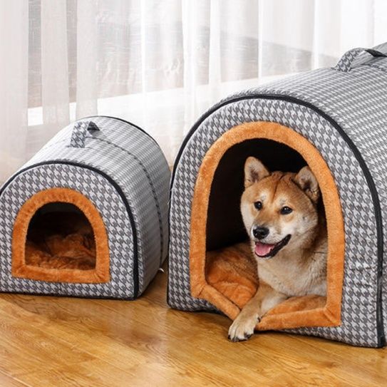 犬ベッド 全封閉式保温ドーム型ペットハウス