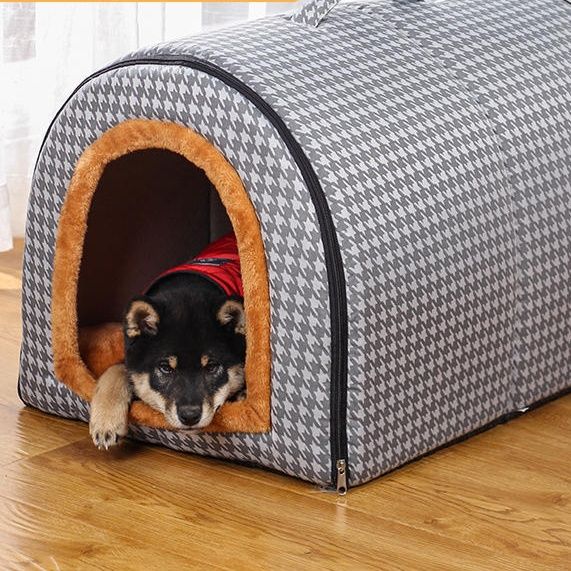 犬ベッド 全封閉式保温ドーム型ペットハウス