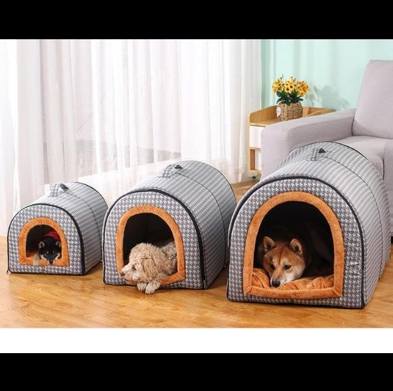 犬ベッド 全封閉式保温ドーム型ペットハウス