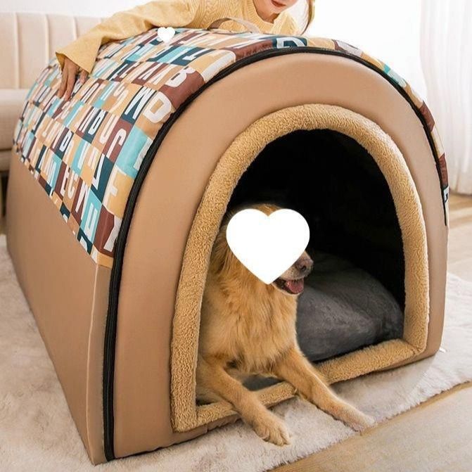 犬ベッド 大型犬対応ゆったりトンネル型ドームハウス