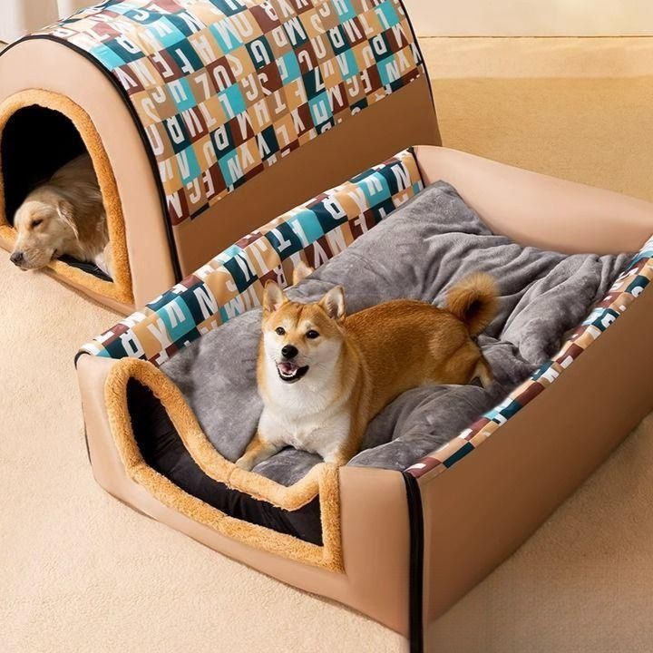 犬ベッド 大型犬対応ゆったりトンネル型ドームハウス