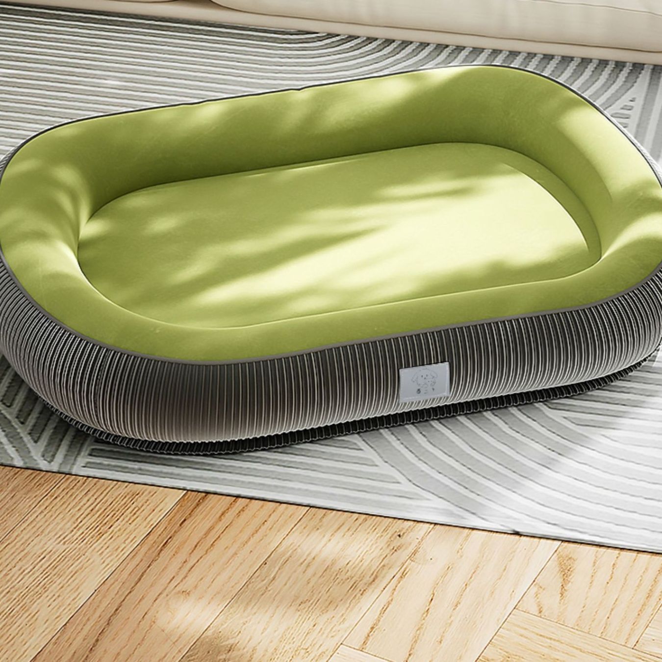 犬ベッド 厚手立体縫製ふちつき洗える犬用寝具クッション