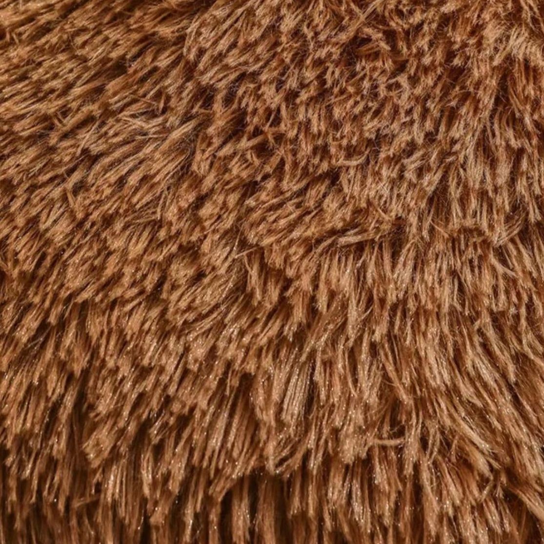 犬ベッド 肉球デザインもこもこ丸型犬ベッドクッション