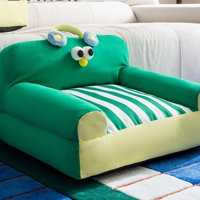 犬ベッド かわいい動物顔付きソファ型犬用クッション