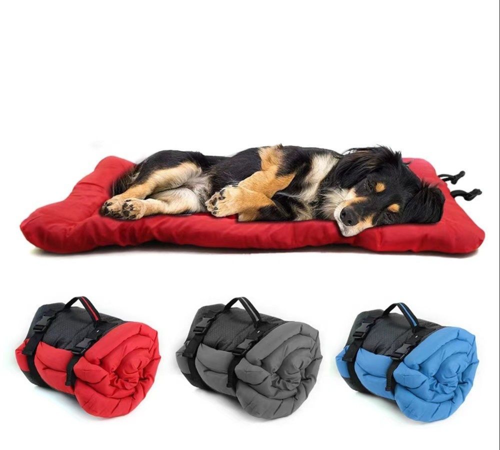 犬ベッド くるくる巻いて持ち運べる丸洗い可能マット