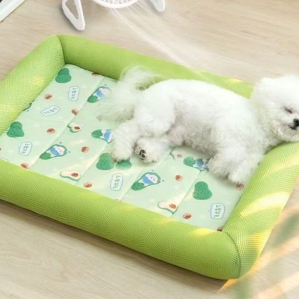 犬ベッド ひんやり冷感マット付き犬用クッションベッド