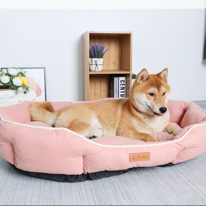 犬ベッド ふんわり包み込む犬用丸型ベッドクッション