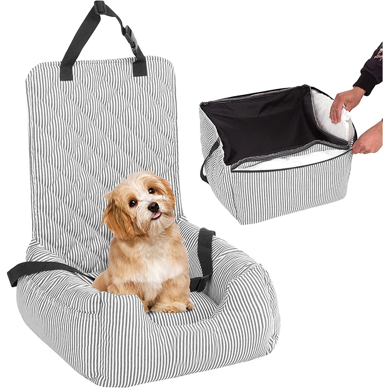 犬ベッド 持ち運び簡単座席取付型愛犬用ふかふか車内専用座椅子