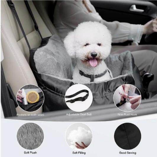 犬ベッド 愛犬守る座席固定式ふわふわ