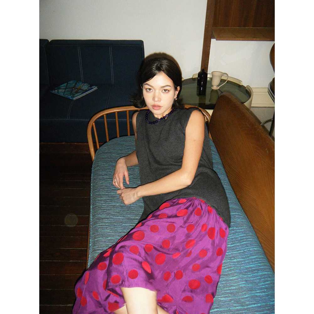 ワンピース ドットコーデ 水玉模様のツーピースワンピース