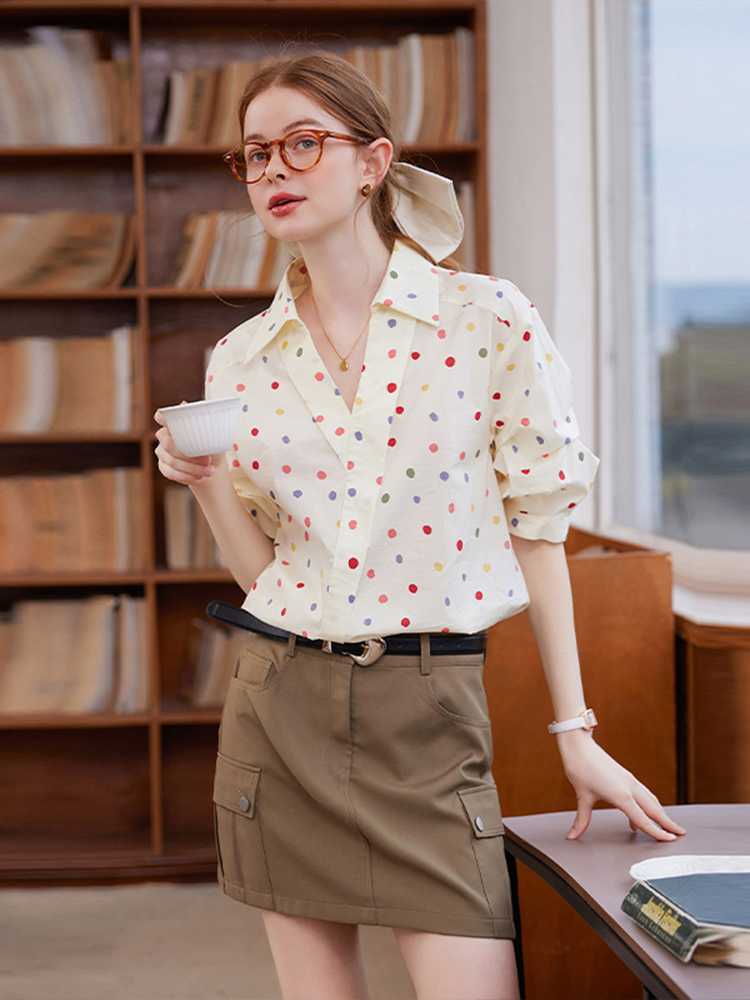 ドットシャツで叶える!レディースのための高見えコーデ5選