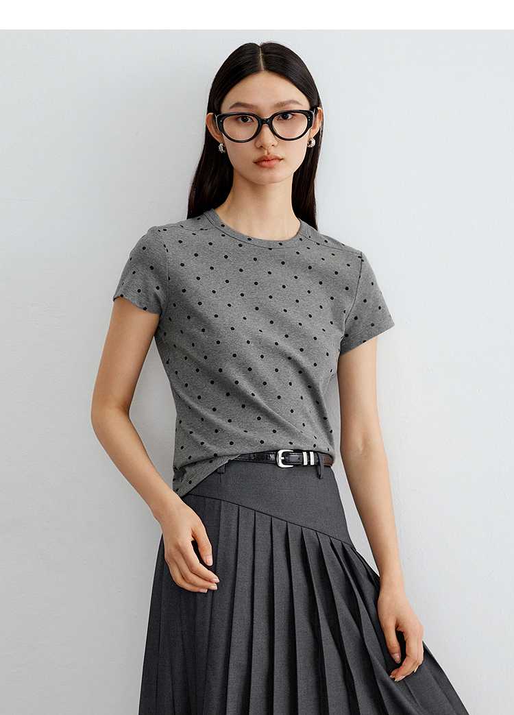 シャツ ドットコーデ 水玉模様カジュアル半袖シャツ