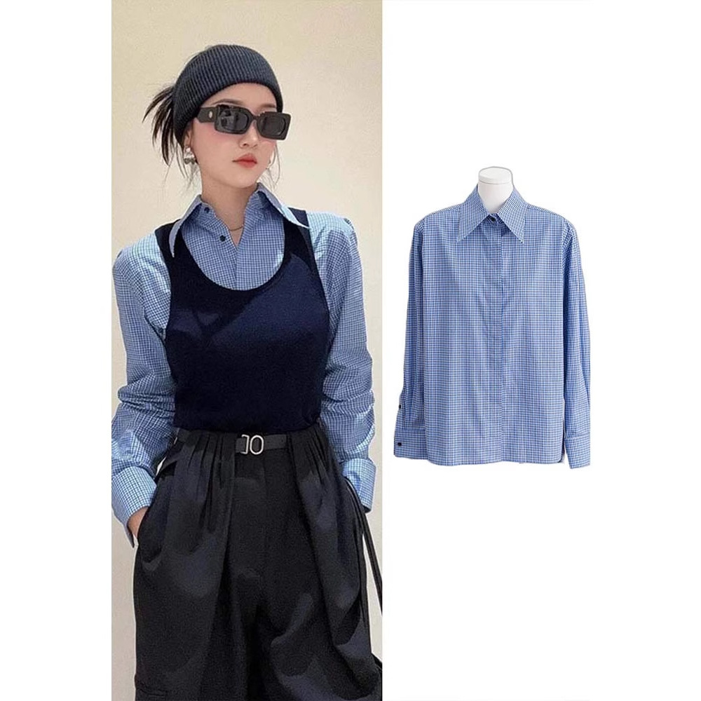 ドットコーデ クラシック格子柄シャツ