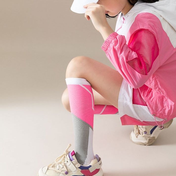 着圧ソックス 子ども用スポーツ着圧ハイソックス ずれ落ち防止