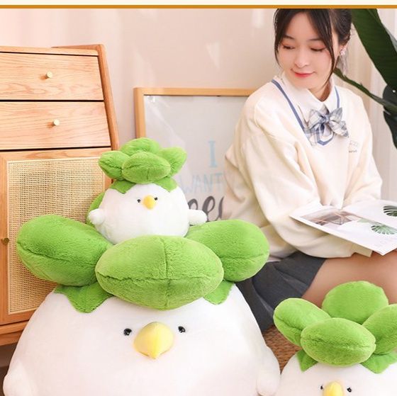 抱き枕 ふわもこ大根鳥癒し暖かい鳥抱き枕