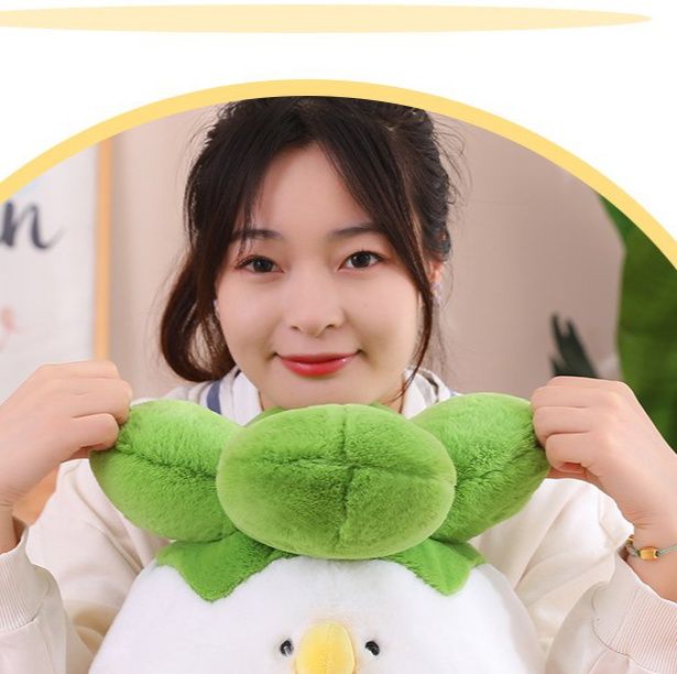 抱き枕 ふわもこ大根鳥癒し暖かい鳥抱き枕