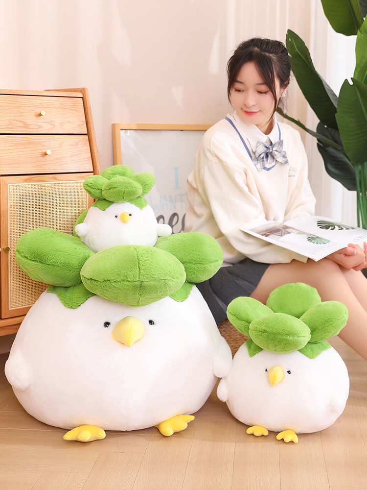 抱き枕 ふわもこ大根鳥癒し暖かい鳥抱き枕