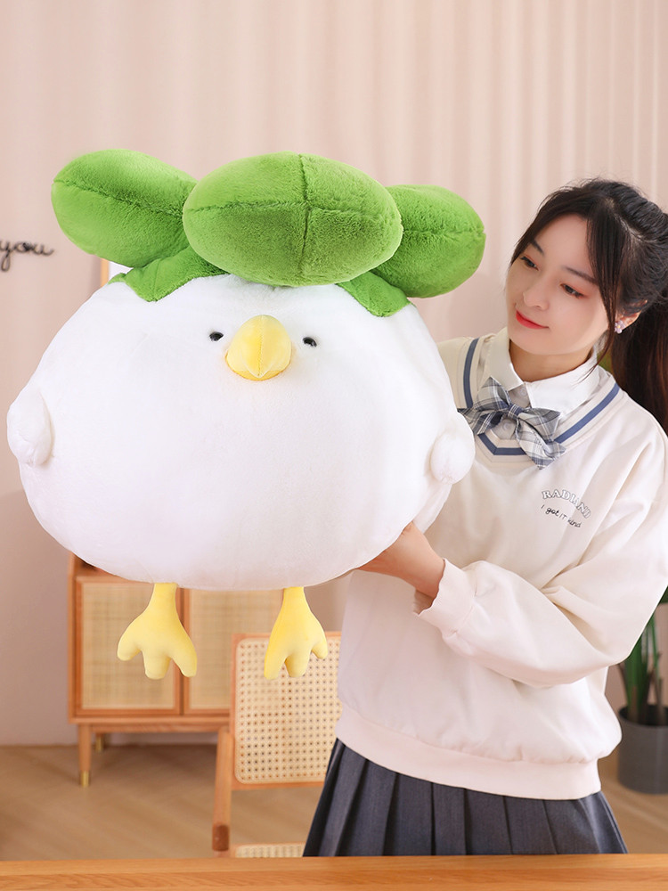 抱き枕 ふわもこ大根鳥癒し暖かい鳥抱き枕