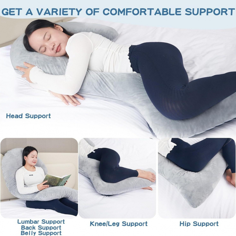 抱き枕妊婦全身包み込む大型ユー字型