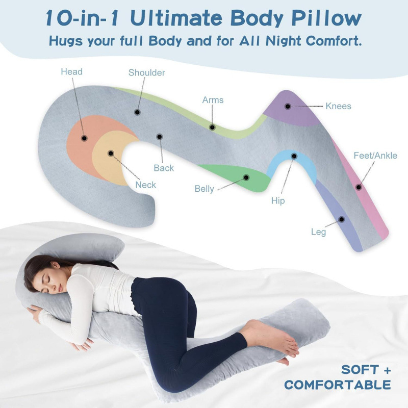 抱き枕妊婦全身包み込む大型ユー字型