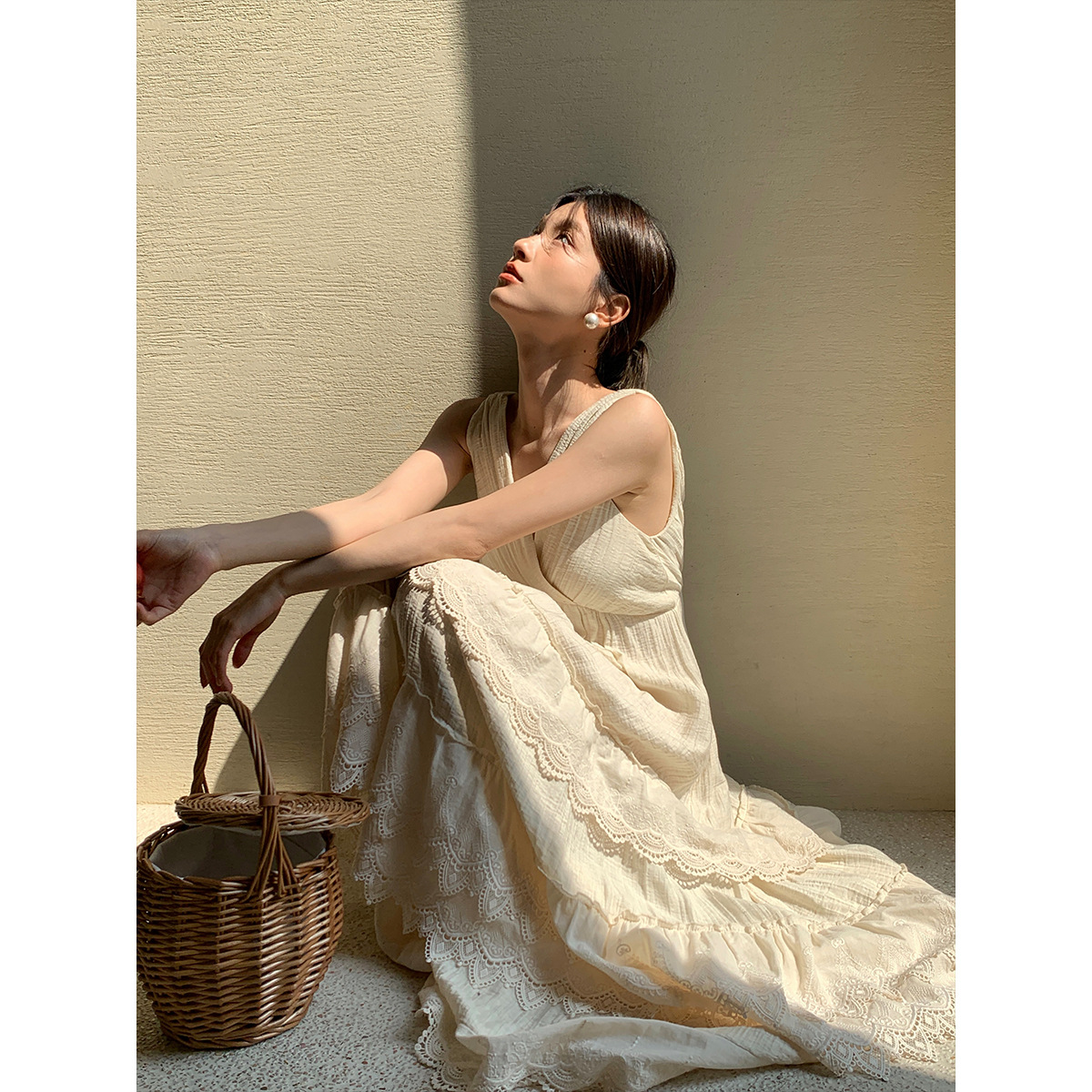 オケージョン ドレス 優美ティアードレースワンピース