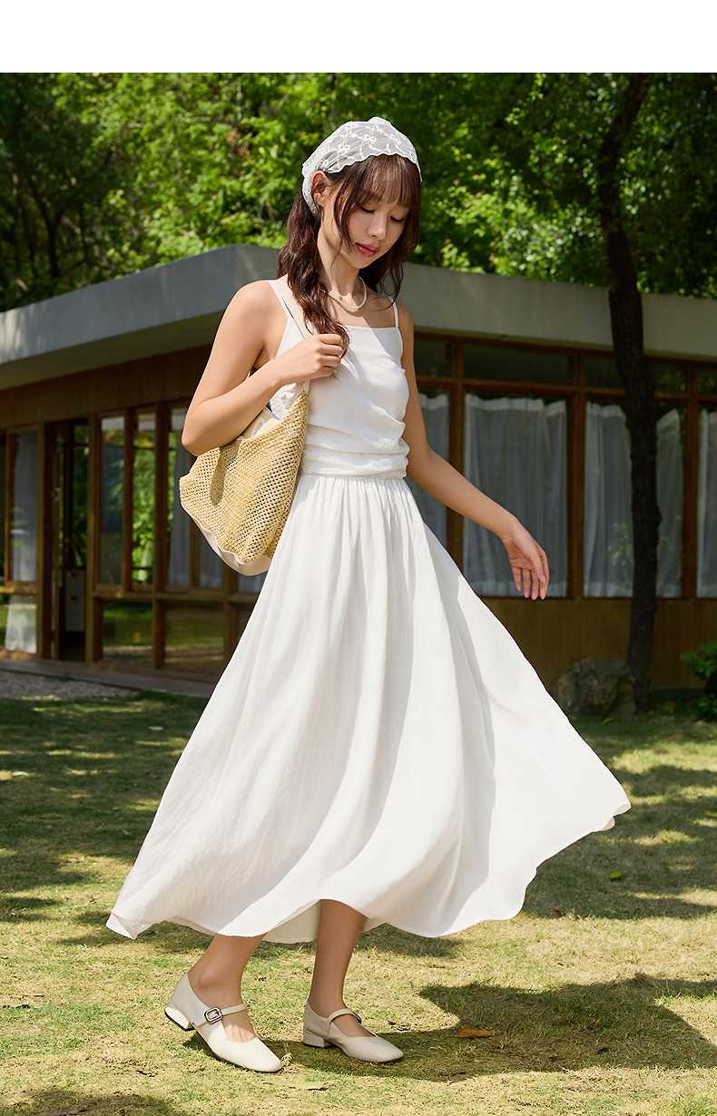 オケージョン ドレス 優美なフレアキャミソールワンピース