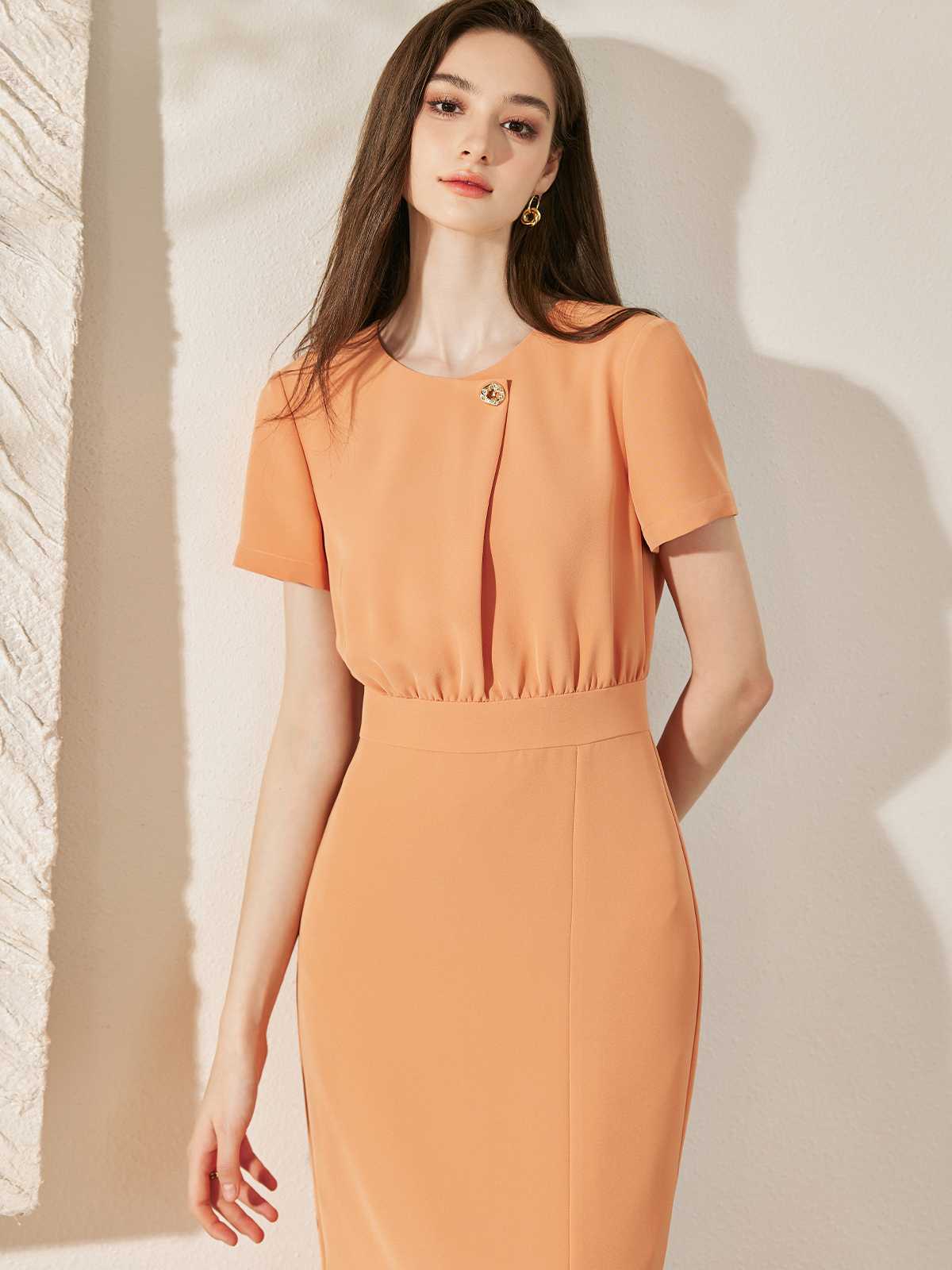 オケージョン ドレス 優雅な佇まい マーメイドラインワンピース