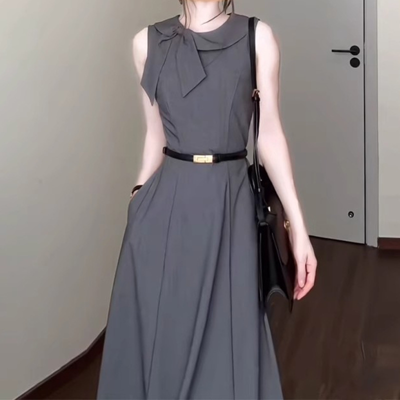 オケージョン ドレス リボンデザイン ロングワンピース