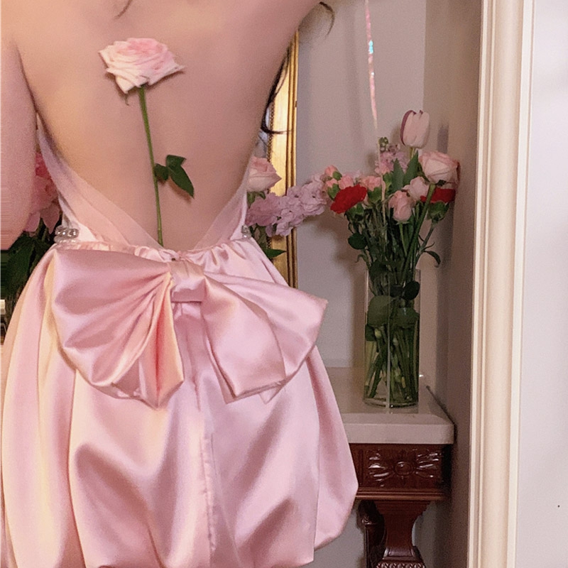 オケージョン ドレス ビジュー装飾ウエスト切替オフショルダーワンピース