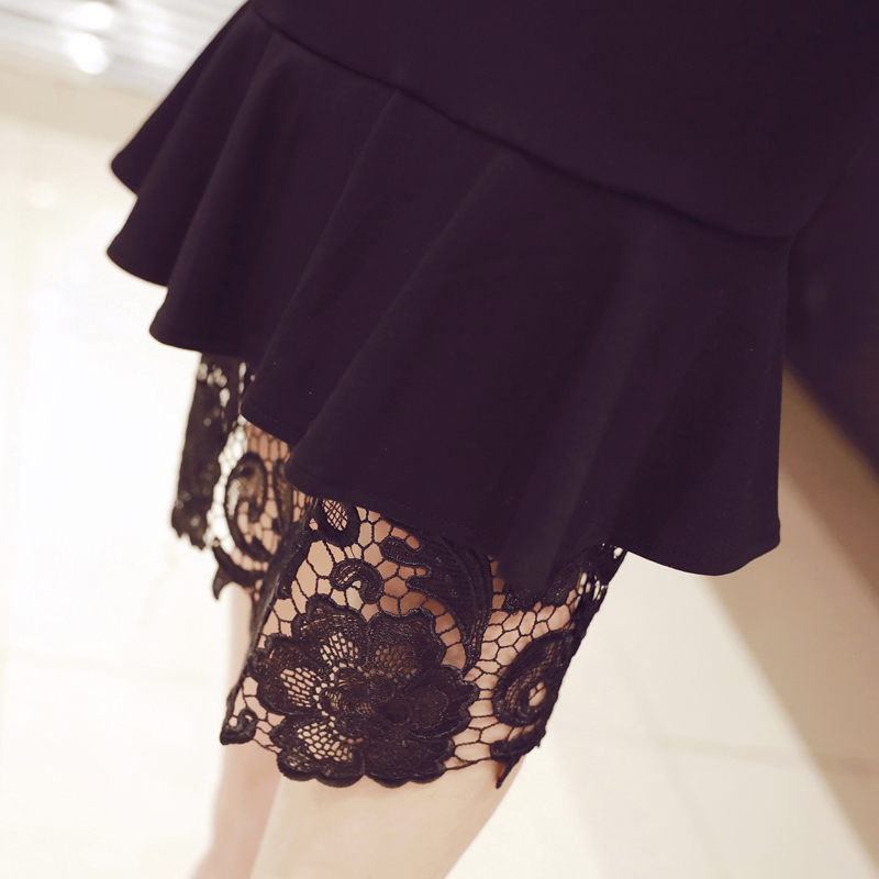 オケージョン ドレス 総レース袖エレガント裾広がりマーメイドドレス