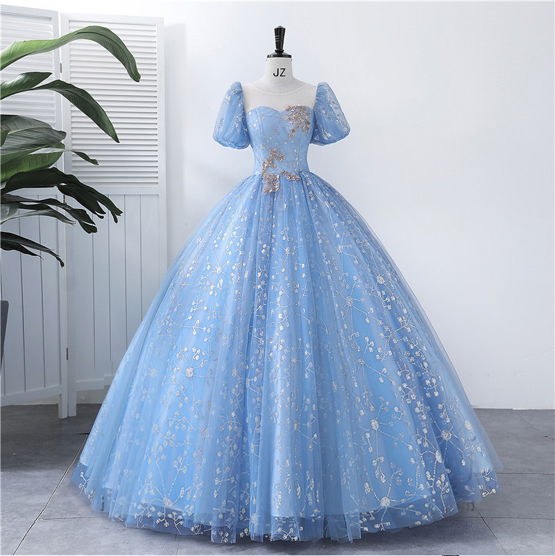 カラードレス 星空の花咲くプリンセスドレス