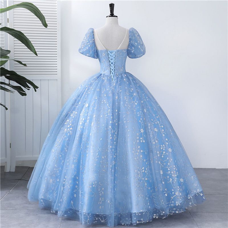 カラードレス 星空の花咲くプリンセスドレス