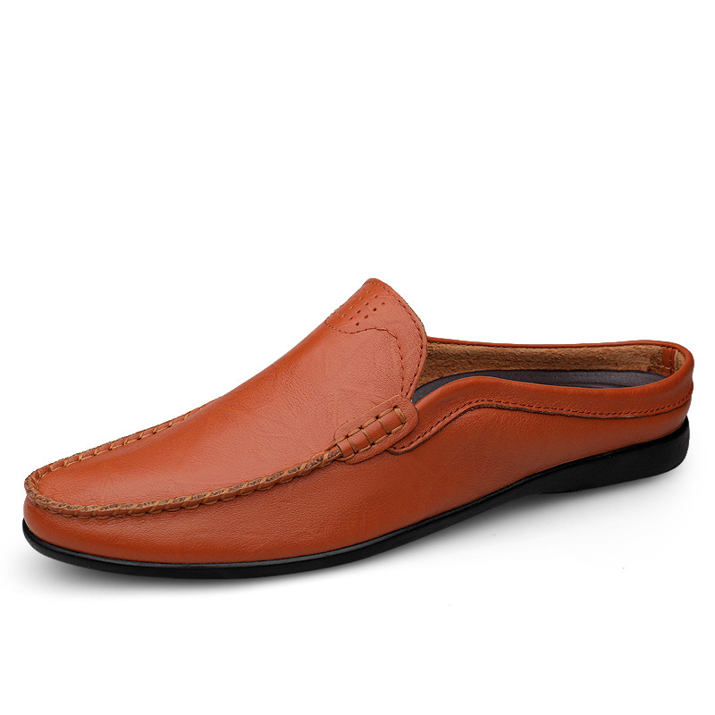  本革手縫い仕様かかとなしドライビングローファー