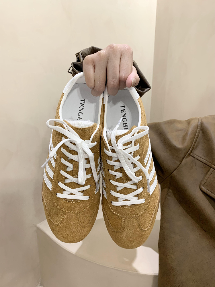 ドライビングシューズ 縦縞スエード走行シューズ