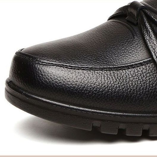 ドライビングシューズ 本革仕様リボン付きラバーソールローファー