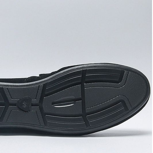 ドライビングシューズ 上質スエード素材ストライプベルト付きローファー