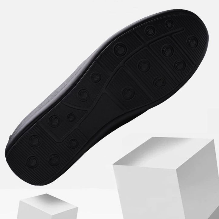 金具付きエンボス加工本革ドライビングローファー